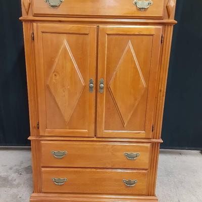 Wooden Armoire / Clothing Storage w/Shelves