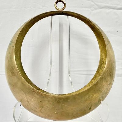 Vintage Brass Ikebana Vase 