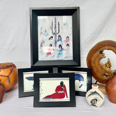 DeGrazia, Breck Gorman, Handcrafted Gourd Bowl & More! 