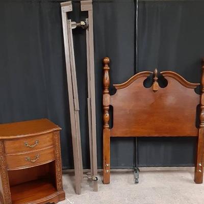 Drexel Headboard, Nightstand and Rails