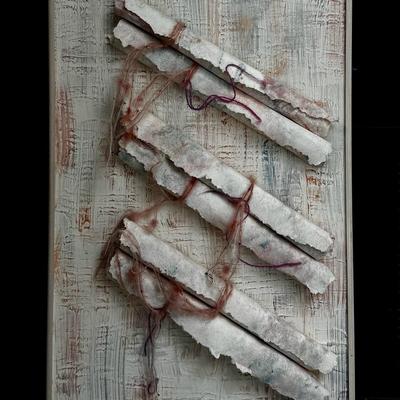 Contemporary Abstract Mixed Media Canvas Artwork! 