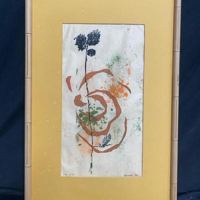1966 Original Stamp/Monoprint Painting, signed S Grosse’
