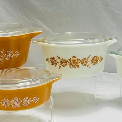 Vintage Pyrex Butterfly Gold Collection