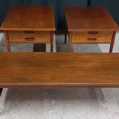 MCM Coffee Table and End Tables