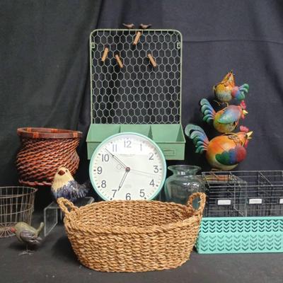 Sterling & Noble Analog Wall Clock W/ Metal Home & Office Decor