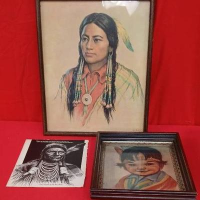 Artwork of American Indians by Bill Neill & B. McIvor