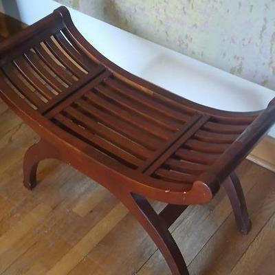 Wayborn Java Hardwood Ottoman 