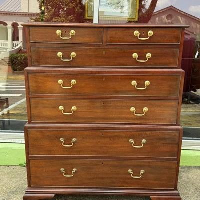 Sale Photo Thumbnail #10: Baker 3 stack mahognay chest