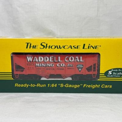 Sale Photo Thumbnail #195: Showcase Line S Scale 1:64 #01651 USRA Hb Waddell # 2 coal hopper, appears unused in original box