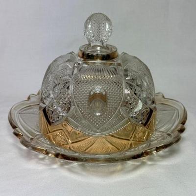 Sale Photo Thumbnail #117: Numerous antique EAPG butter dishes