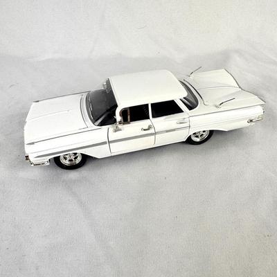 Vintage White Diecast Chevy Impala