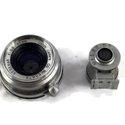 Vintage Canon Serenar 35mm f/3.2 Lens with Matching Viewfinder 