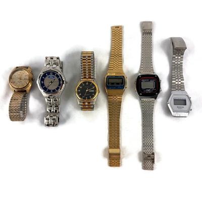 Lot of 6 Vintage & Retro Wristwatches 