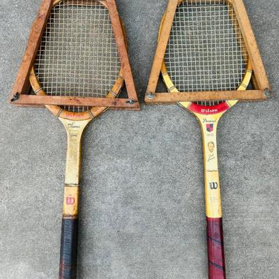 Vintage Wood Tennis Raquets
