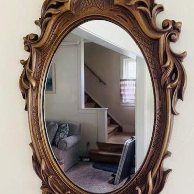 Vintage Wood Mirror