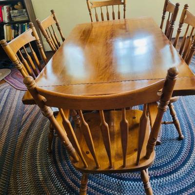 Vintage Wood Dining Room Set