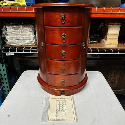 Thomas Pacconi TPC-1879 Half Moon Jewelry Armoire