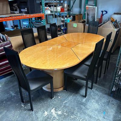 Modern Table & 8 Chairs by Tonon Italia