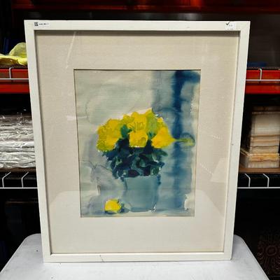 Framed Original Watercolor Artwork, Signed