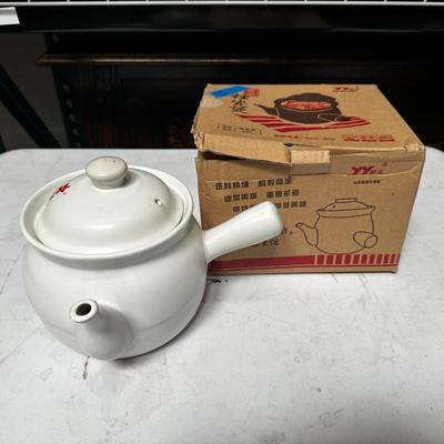 Chinese Ceramic Herbal Pot w/ Original Box