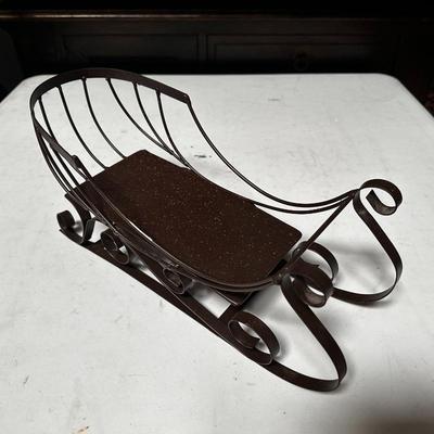 Vintage Metal Christmas Sleigh