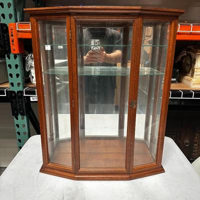 Lynette Decor Wood & Glass Curio Cabinet
