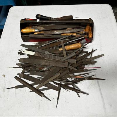 Metal Files in Carrying Tray