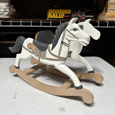 Hand-Painted Wooden Rocking Horse