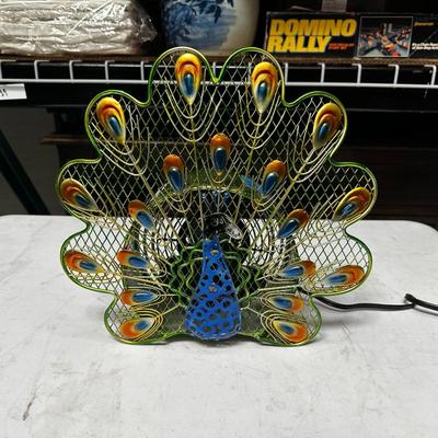Deco Breeze Peacock Tabletop Electric Fan