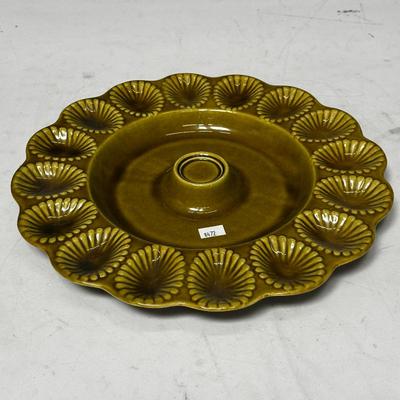 Vintage California Pottery Ceramic Egg Tray