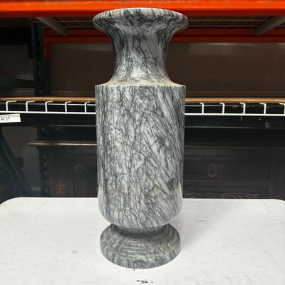 Black & White Marble Carved Vase