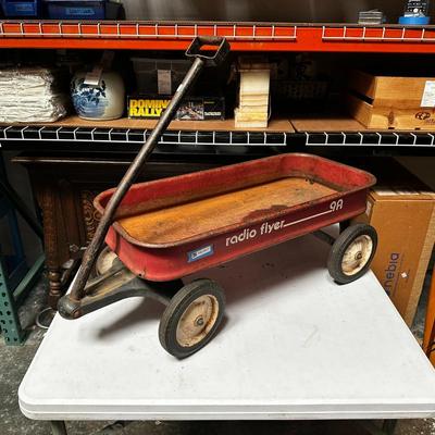 Vintage Radio Flyer 9A Wagon, 1978, Steel & Rubber