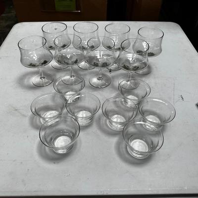 16 Glass Goblets & Dessert Cups