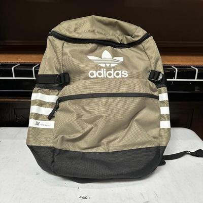 Adidas Nylon Backpack in Olive Green and Black