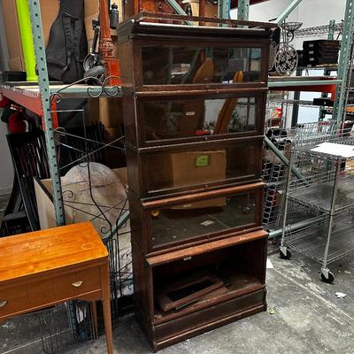 Globe Wernicke 5-Section Mahogany Bookcase