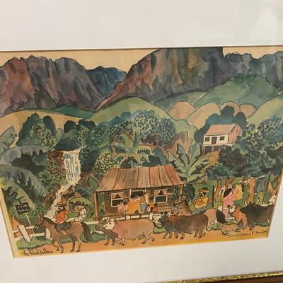 Guy Buffet Original Signed Prints - The Road To Hana - Set of 2 