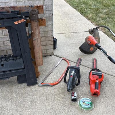 Weedeaters, Hedge Trimmers, Saw Horses, More 