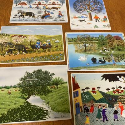 Vintage Villeroy & Boch Porcelain Vilbo Post Card - Made in West Germany - Set of 6