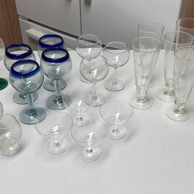 Assorted Bar Ware Glasses
