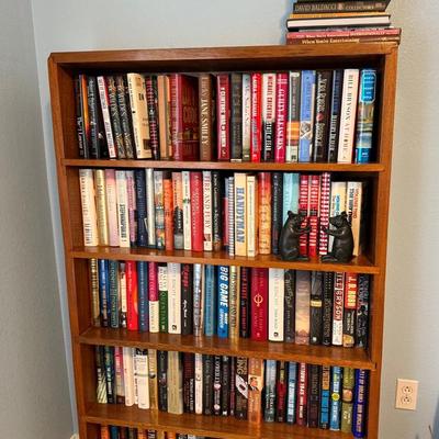 5 Shelf Book Case Full Of Books Plus 2 Boxes Of Books & DVD’s 