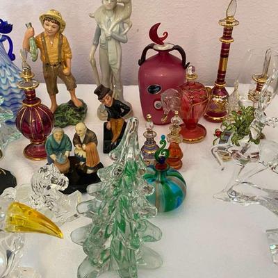 Assortment of Decorative Glass Including Murano Glass