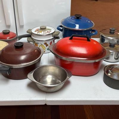 Assorted Pans In Various Sizes