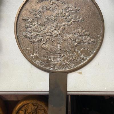 Japanese brass/bronze mirror