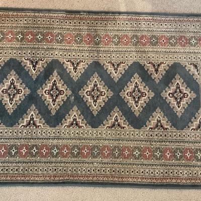 Blue Wool Oriental Rug
