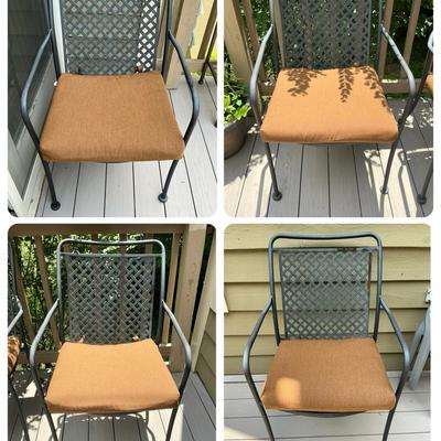 Outdoor Metal Framed Chairs (4 Count)