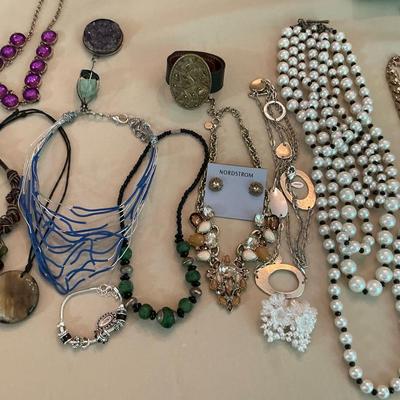 Costume Jewelry Lot #3 Including Nordstrom And Betsey Johnson 