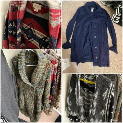 Ladies Sweaters & Dusters Patagonia Lucky Calvin Klein XS S