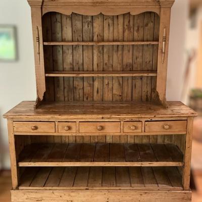 Antique Sideboard Hutch 