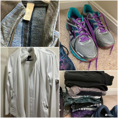 Ladies Athletic Jackets Pants & Shoes Lululemon Talbots Brooks XS 