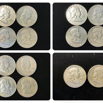 Franklin Silver Half-Dollars (14 Count) (MMC78)